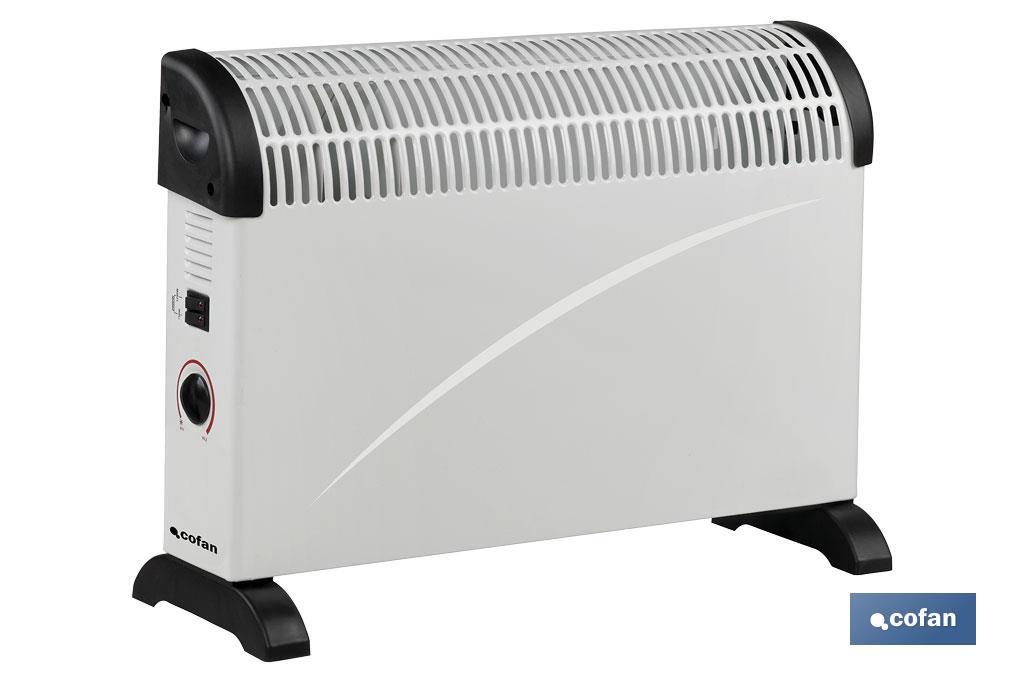 CONVECTOR CON TERMOSTATO REGULABLE 750/1250/2000 W