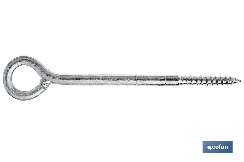 Anclaje o argolla metálica para andamios | Con medidas de 12 mm de diámetro | Longitud desde 90 hasta 160 mm