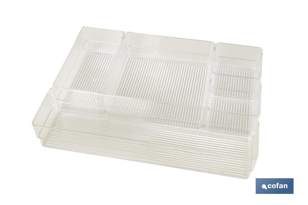 Set organizador de 6 piezas | Organizador multiusos| Ideal para organizar y almacenar