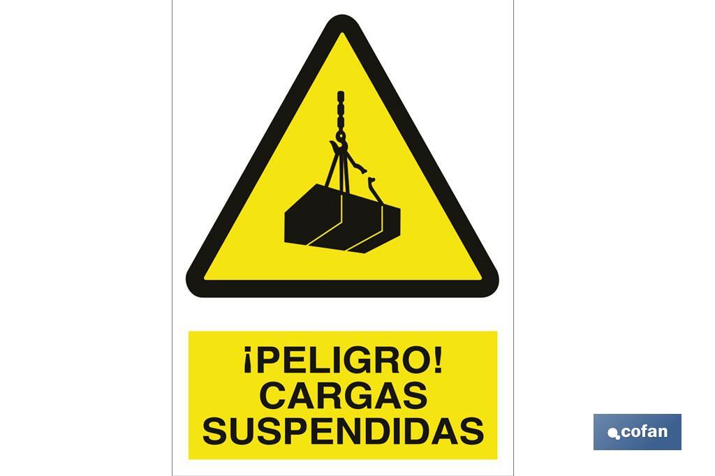 ¡Peligro! cargas suspendidas